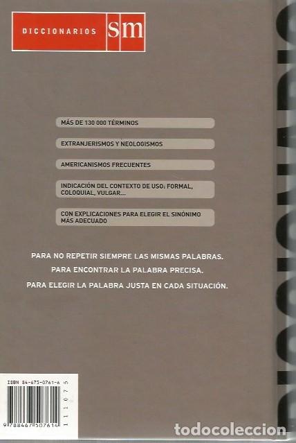 Diccionarios de segunda mano: DICCIONARIO DE SIN&Oacute;NIMOS Y ANT&Oacute;NIMOS - Foto 3