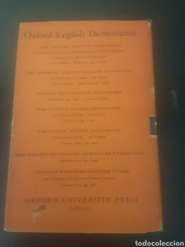 Diccionarios de segunda mano: The Concise Oxford Dictionary. Revised & completely reset. Fifth edition. - Foto 3