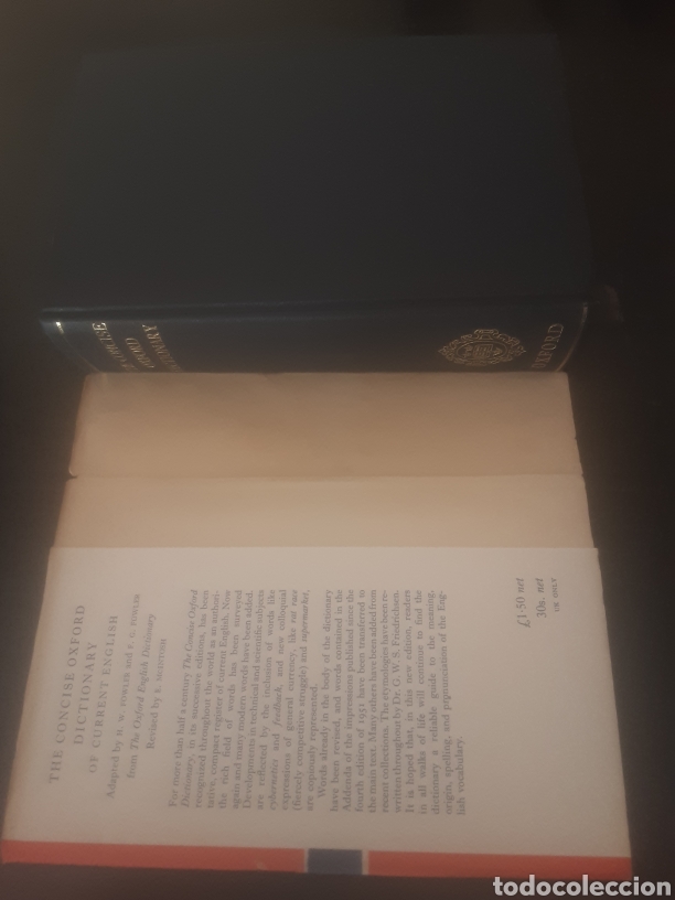 Diccionarios de segunda mano: The Concise Oxford Dictionary. Revised & completely reset. Fifth edition. - Foto 4