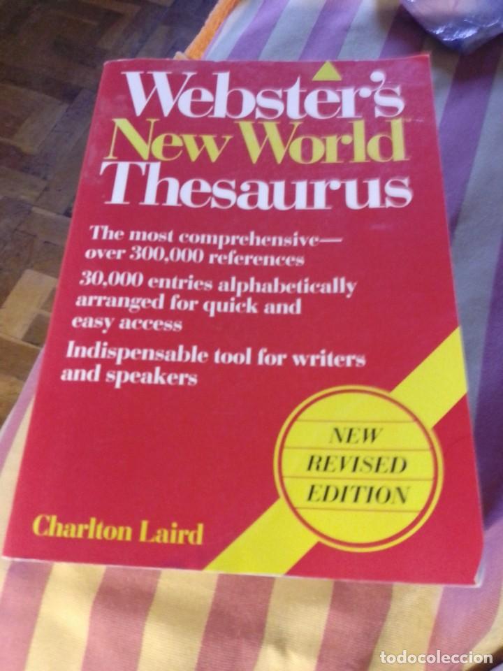 Diccionarios de segunda mano: Websters New World Thesaurus lo - Foto 1