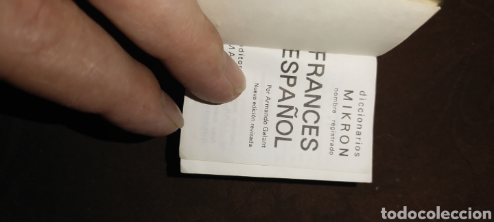 Diccionarios de segunda mano: Diccionario franc&eacute;s espa&ntilde;ol mikr&oacute;n - Foto 2