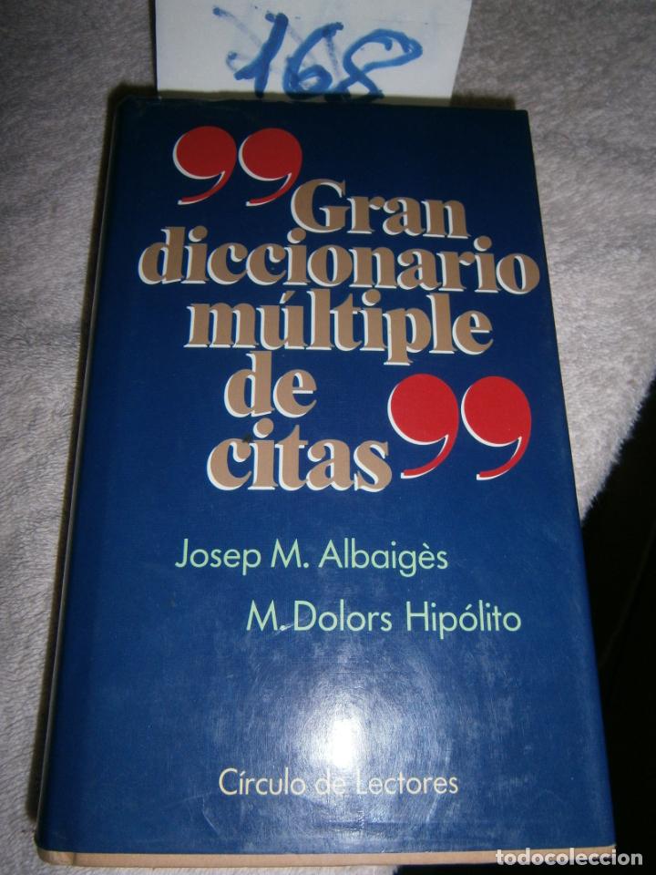 Diccionarios de segunda mano: GRAN DICCIONARIO MULTIPLE DE CITAS - Foto 1