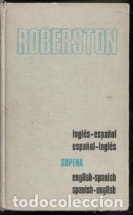 Diccionarios de segunda mano: Roberston Ingl&eacute;s espa&ntilde;ol. Espa&ntilde;ol Ingl&eacute;s - Foto 1