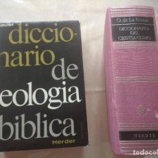 Diccionarios de segunda mano: DICCIONARIO DE TEOLOGIA BIBLICA , BAUER + DICCIONARIO DEL CRISTIANISMO. LA BROSSE. Lote 360984605