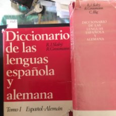 Diccionarios de segunda mano: DICCIONARIO DE LAS LENGUAS ESPAÑOLA Y ALEMANA, R J SLABY & R GROSSMANN, 2 TOMOS. Lote 363067000