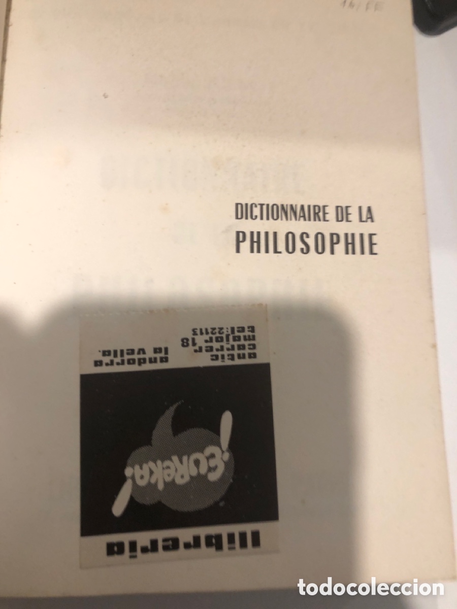 Diccionarios de segunda mano: Dictionarie de la philosophie - Foto 2