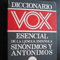 Diccionarios de segunda mano: DICCIONARIO VOX. ESENCIAL DE LA LENGUA ESPAÑOLA. SINÓNIMOS Y ANTÓNIMOS. ¡¡COMO NUEVO!!. Lote 364353541