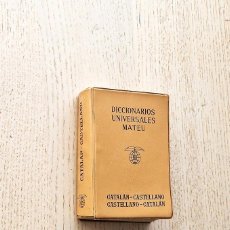 Diccionarios de segunda mano: DICCIONARIO CATALÁN-CASTELLANO CASTELLANO-CATALÁN (DICCIONARIOS UNIVERSALS MATEU / MINI-DICCIONARIO. Lote 364796281