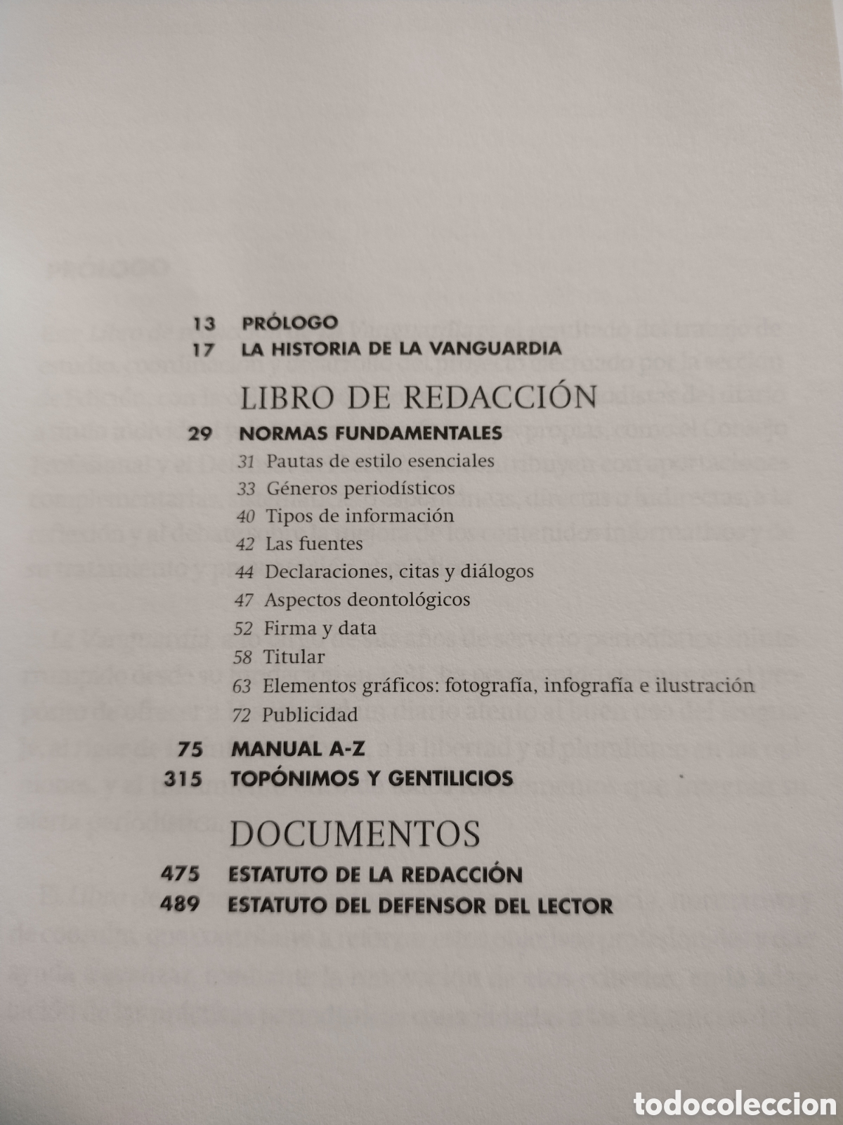 Diccionarios de segunda mano: Libro de redacci&oacute;n, La Vanguardia - Foto 4