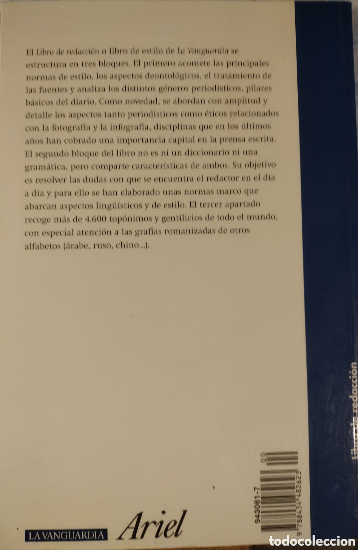 Diccionarios de segunda mano: Libro de redacci&oacute;n, La Vanguardia - Foto 2