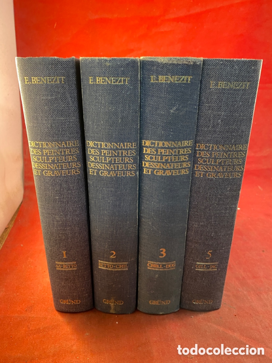 Diccionarios de segunda mano: E.BENEZIT DICTIONNAIRE. TOMOS 1,2,3 y 5. 1976 - Foto 1