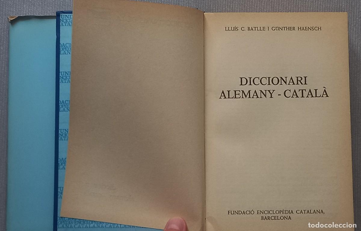 Diccionarios de segunda mano: DICCIONARI ALEMANY - CATAL&Agrave; - Foto 2