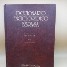 Diccionarios de segunda mano: DICCIONARIO ENCICLOPÉDICO ESPASA APÉNDICE II. Lote 375364704