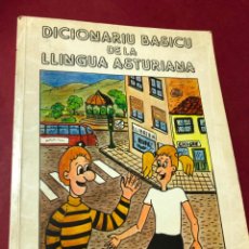 Diccionarios de segunda mano: DICCIONARIU BASICU DE LA LLINGUA ASTURIANA, 1984,PICTOGRAMAS. DICCIONARIO LENGUA ASTURIANA, 407 PAGS. Lote 376547754