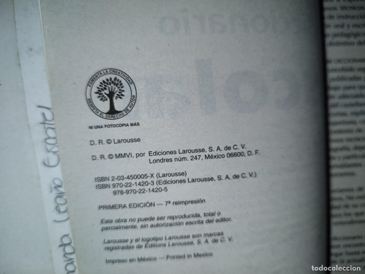 Diccionarios de segunda mano: 46- LAROUSSE DICCIONARIO ESCOLAR - Foto 6