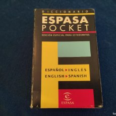 Diccionarios de segunda mano: DICCIONARIO ESPASA POCKET ESPAÑOL-INGLÉS-INGLÉS-ESPAÑOL. EDITORIAL ESPASA 2005. Lote 387474854