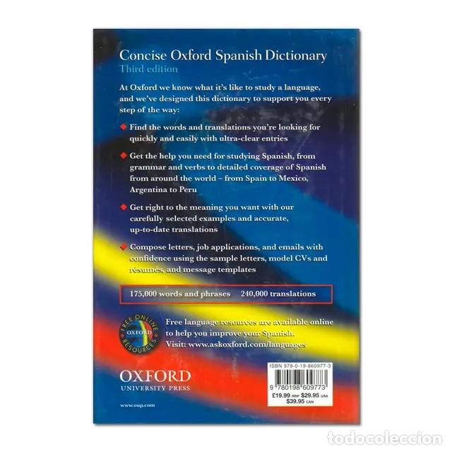 Diccionarios de segunda mano: Concise Oxford Spanish Dictionary - Foto 2