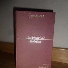 Diccionarios de segunda mano: DICCIONARI DE SINONIMS - MANUEL FRANQUESA - DISPONGO DE MAS LIBROS. Lote 388455664