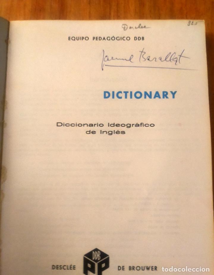 Diccionarios de segunda mano: DICTIONARY. DICCIONARIO IDEOGR&Aacute;FICO DE INGLES - Foto 3