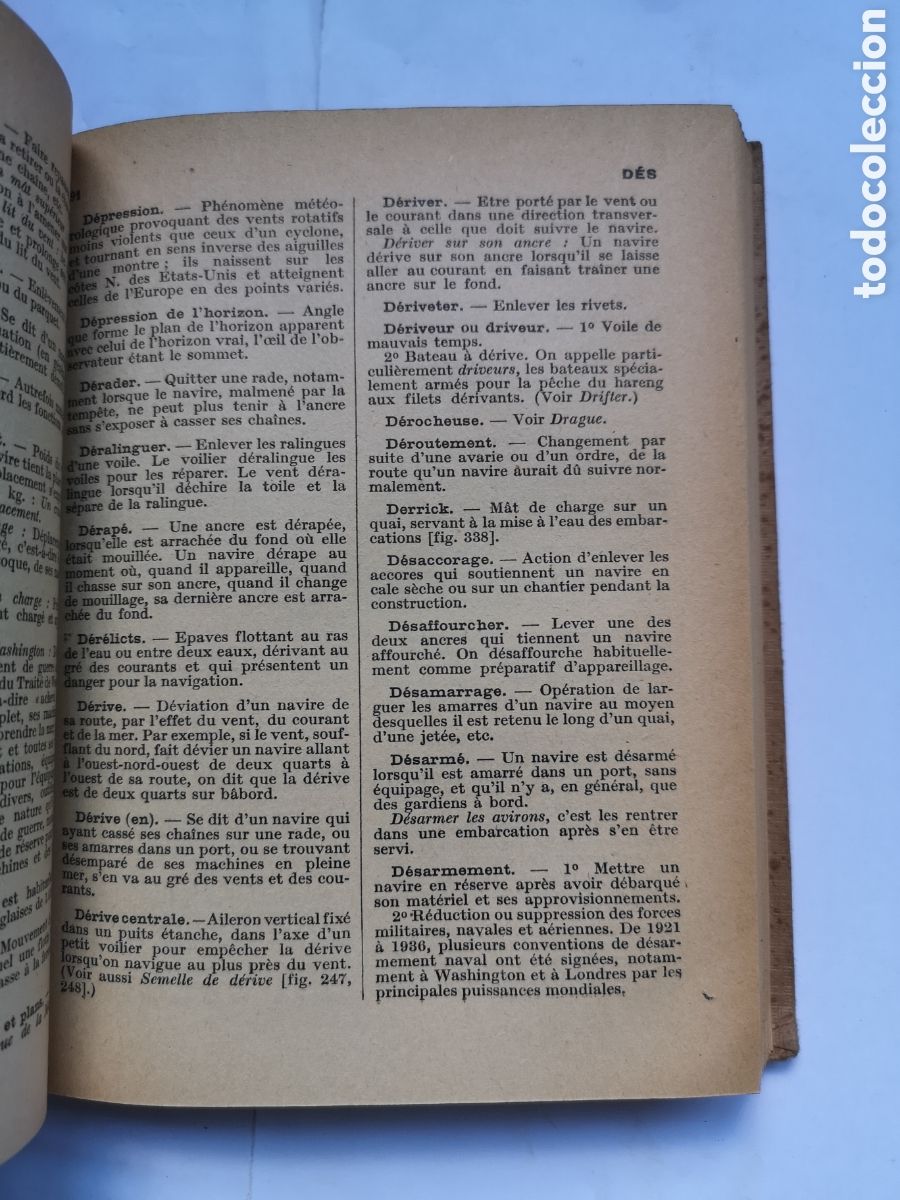 Diccionarios de segunda mano: Diccionario marina en frances - Foto 6