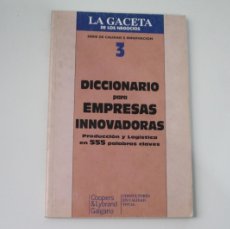 Diccionarios de segunda mano: DICCIONARIO PARA EMPRESAS INNOVADORAS. Lote 399209454