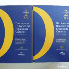 Diccionarios de segunda mano: DICCIONARIO HISTÓRICO DEL ESPAÑOL DE CANARIAS. 2 TOMOS. CORRALES. CORBELLA. TENERIFE 2013. Lote 402762584