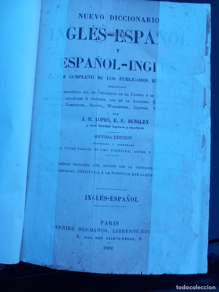 Diccionarios de segunda mano: Diccionario espa&ntilde;ol ingles 1902 - Foto 5