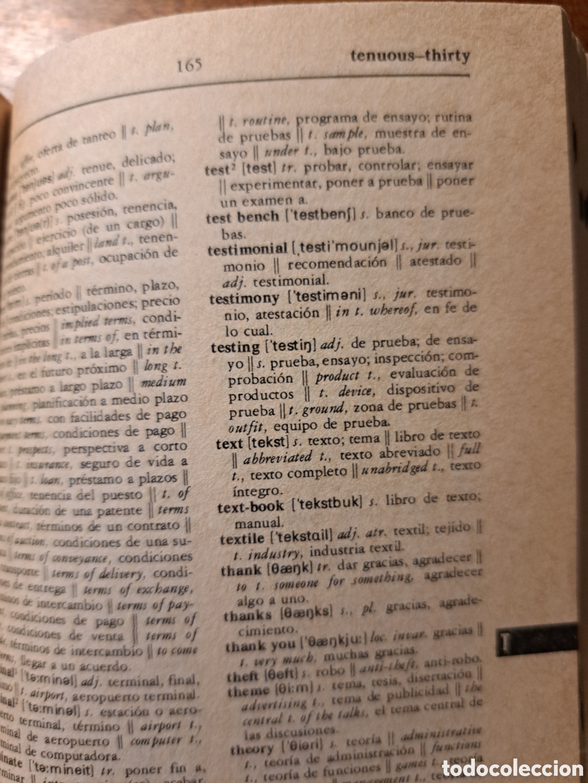 Diccionarios de segunda mano: Diccionario comercial ingl&eacute;s espa&ntilde;ol - Foto 3