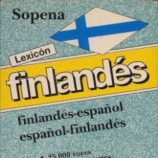 Diccionarios de segunda mano: DICCIONARIO DE BOLSILLO FINLANDÉS ESPAÑOL ESPAÑOL FINLANDÉS -EDITORIAL SOPENA