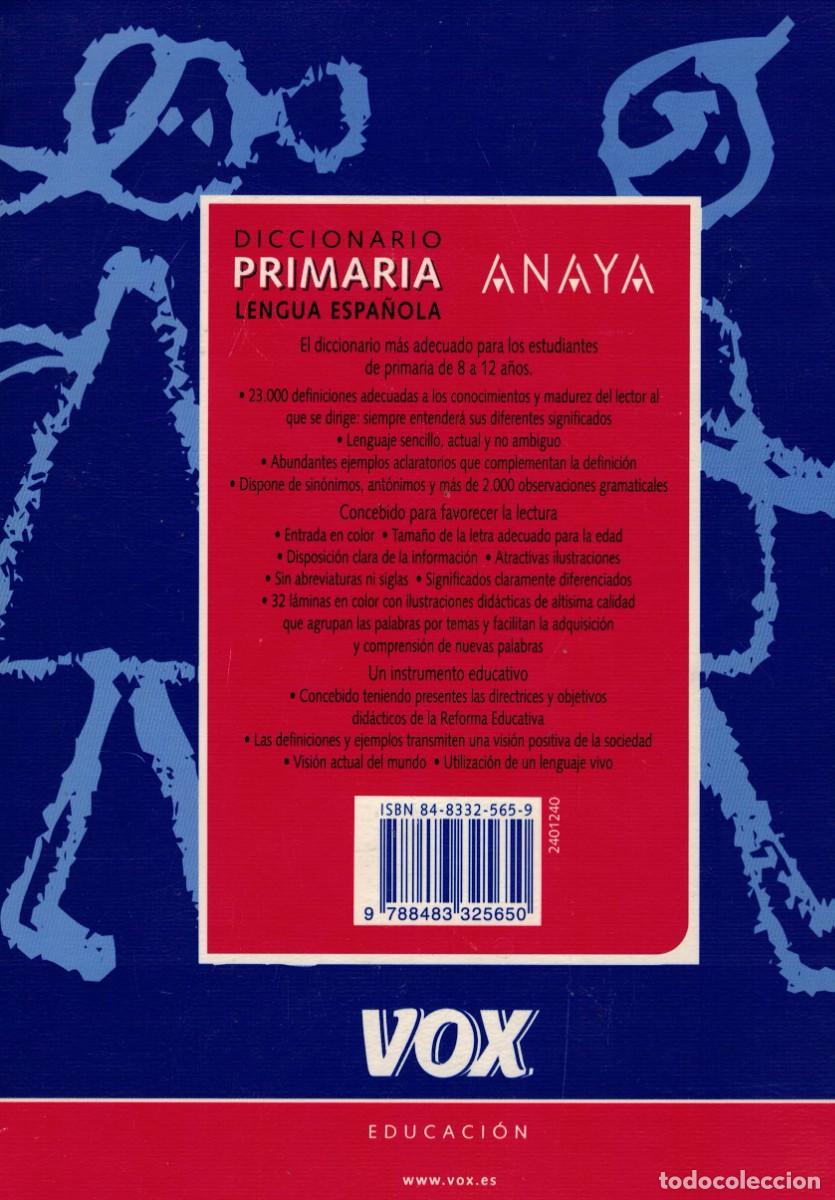 Diccionario De Primaria (Vox - Lengua Española - Diccionarios