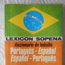 Diccionarios de segunda mano: PORTUGUÉS-ESPAÑOL -- ESPAÑOL-PORTUGUÉS -- LEXICON SOPENA AÑO 1976