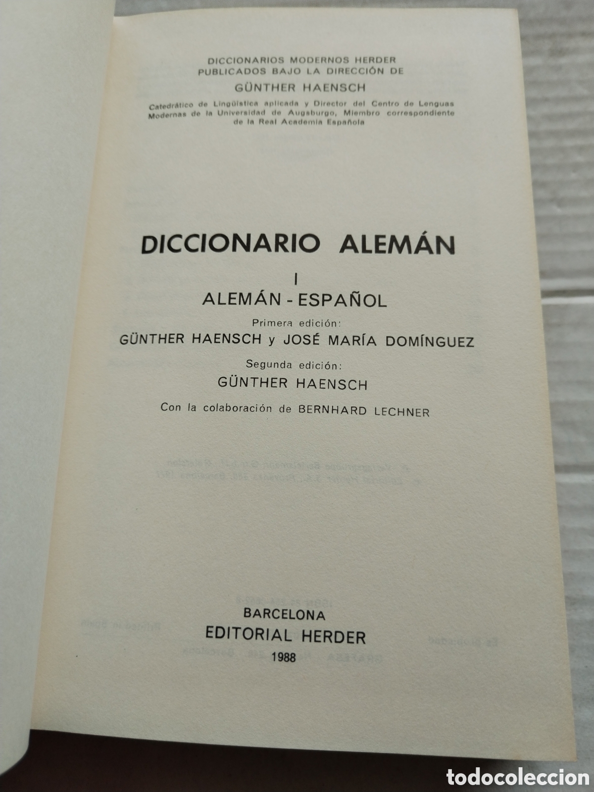 Diccionarios de segunda mano: DICCIONARIO ALEMAN/HERDER - Foto 2