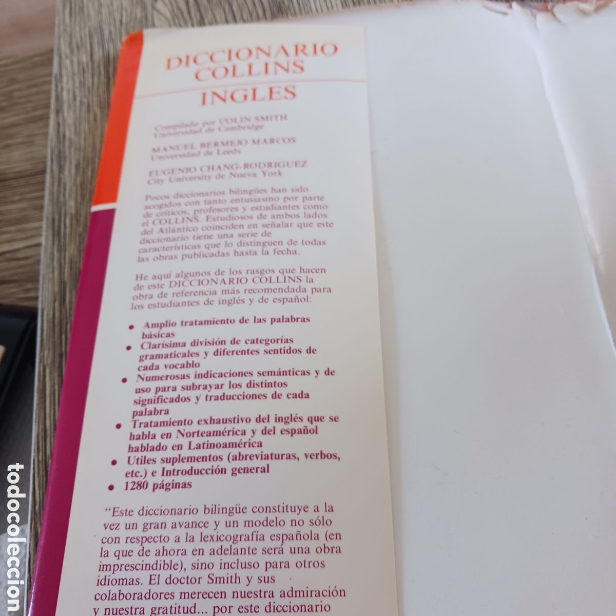 Diccionarios de segunda mano: Diccionario Collins Ingles - Foto 4