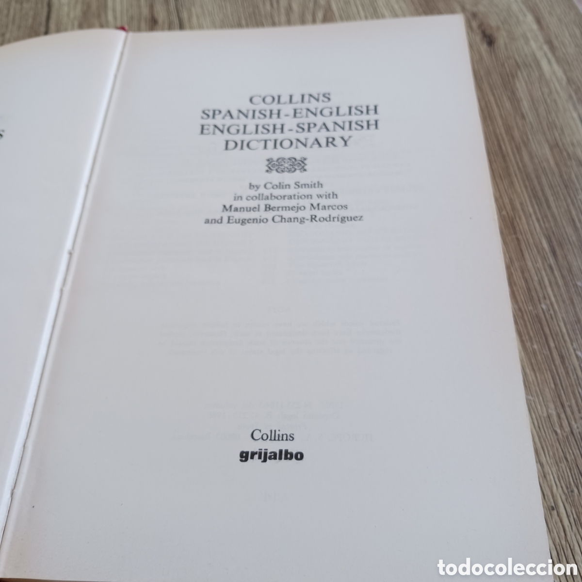 Diccionarios de segunda mano: Diccionario Collins Ingles - Foto 8