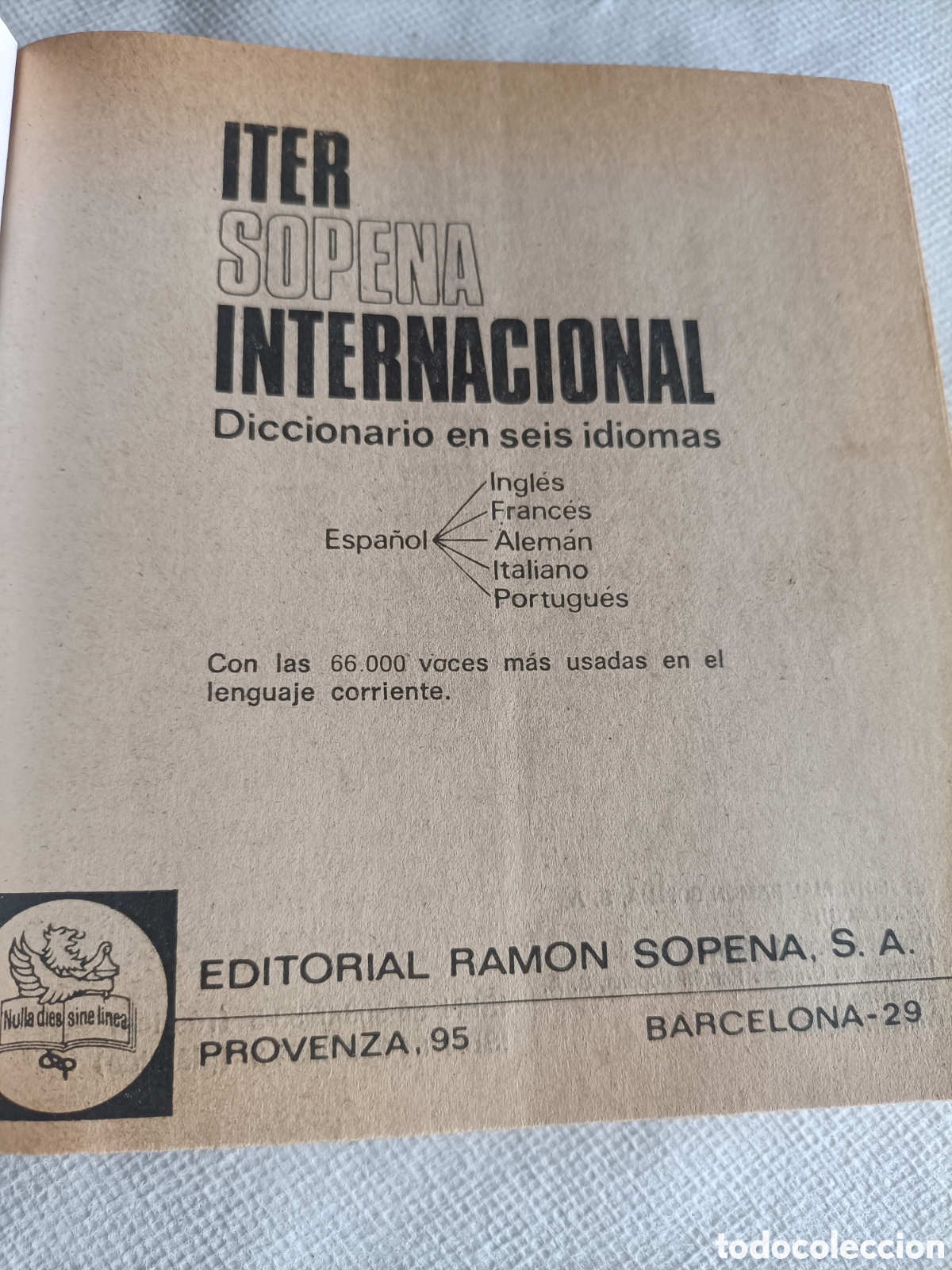 Diccionarios de segunda mano: Diccionario Iter Sopena Internacional 6 idiomas - Foto 2