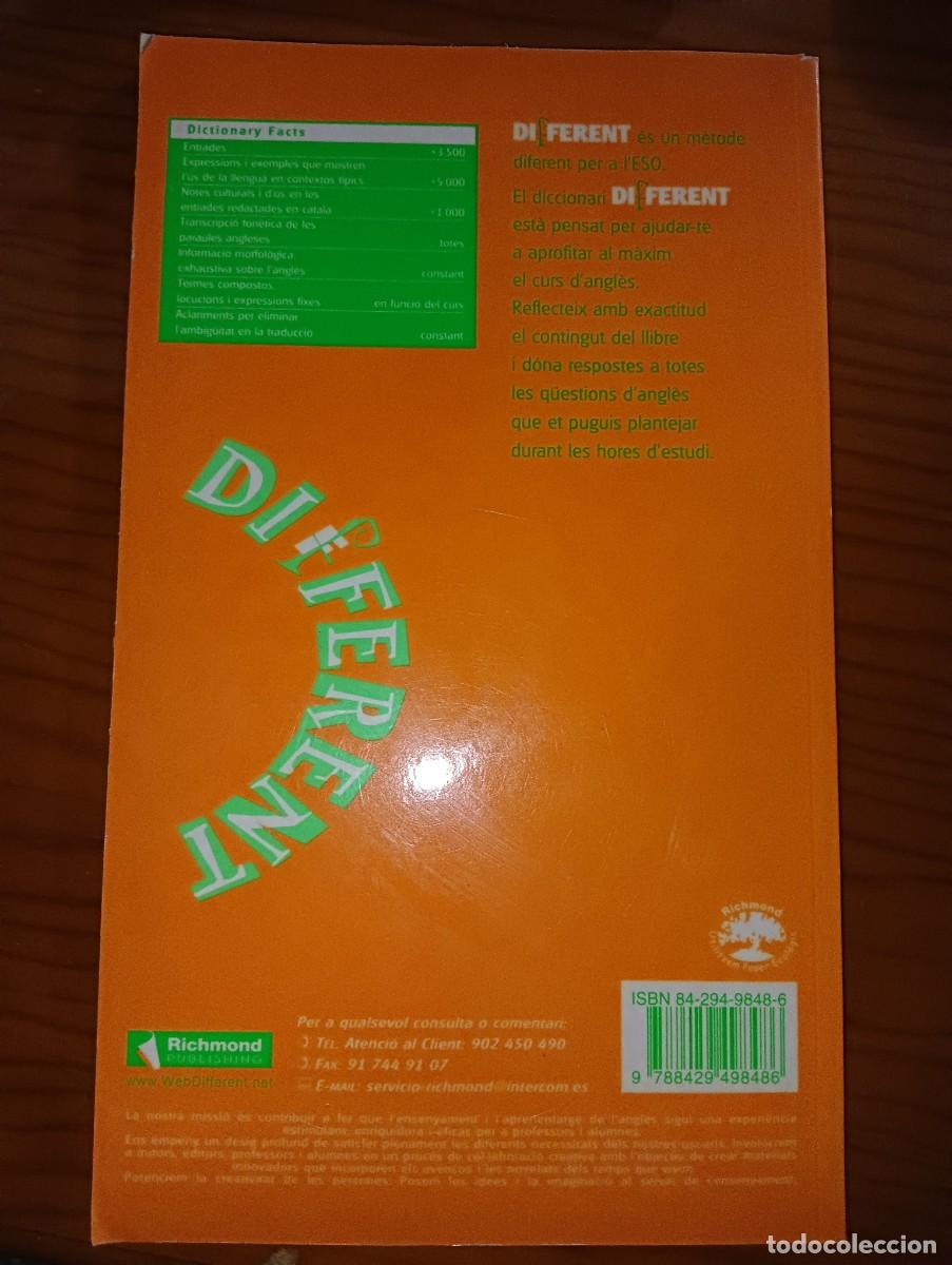 Diccionarios de segunda mano: Different diccionari angl&egrave;s-Catal&agrave; 1r cicle ESO - Foto 2