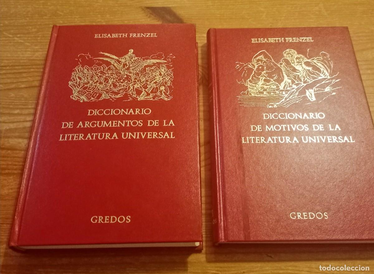 Second hand dictionaries: Elisabeth Frenzel Diccionario de Argumentos de la Literatura Diccionario de motivos de la literatura