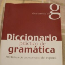Diccionarios de segunda mano: DICCIONARIO PRACTICO DE GRAMATICA 800 FICHAS DE USO CORRECTO DEL ESPAÑOL - LIBRO TAMAÑO DINA 4