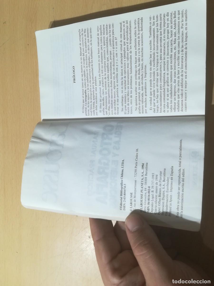 Diccionarios de segunda mano: MANUAL PRACTICO ORTOGRAFIA REGLAS Y EJERCICIOS / VVAA / AM27 / LAROUSSE - Foto 6