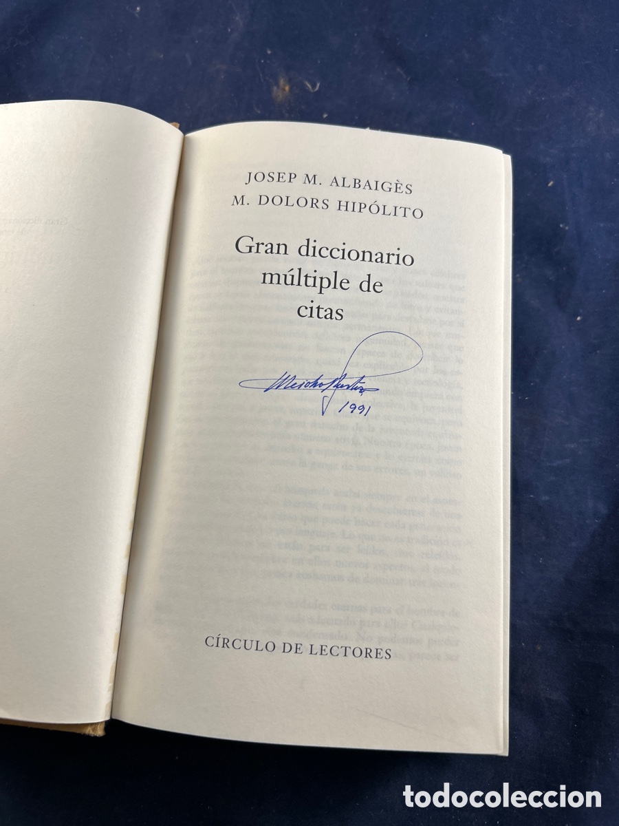 Diccionarios de segunda mano: Gran diccionario m&uacute;ltiple de citas - Foto 2