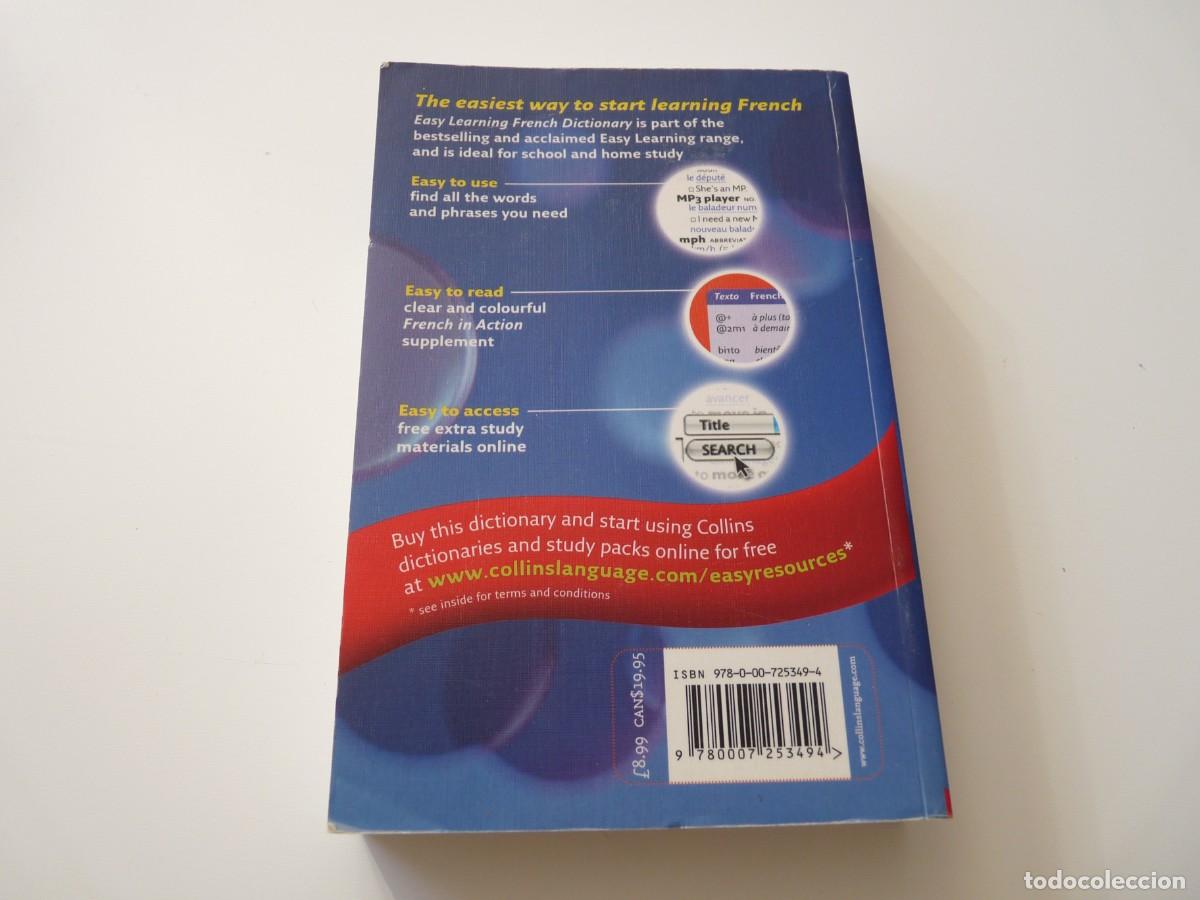 Diccionarios de segunda mano: COLLINS EASY LEARNING FRENCH DICTIONARY IN COLOUR REF: 3-317 - Foto 2