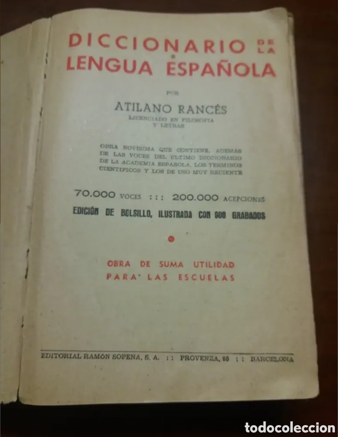 Diccionarios de segunda mano: Diccionario antiguo - Foto 3