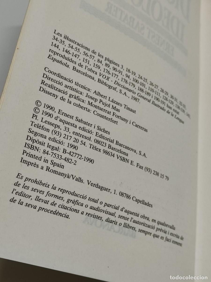 Diccionarios de segunda mano: DICCIONARI IDEOLOGIC. ERNEST SABATER - Foto 3