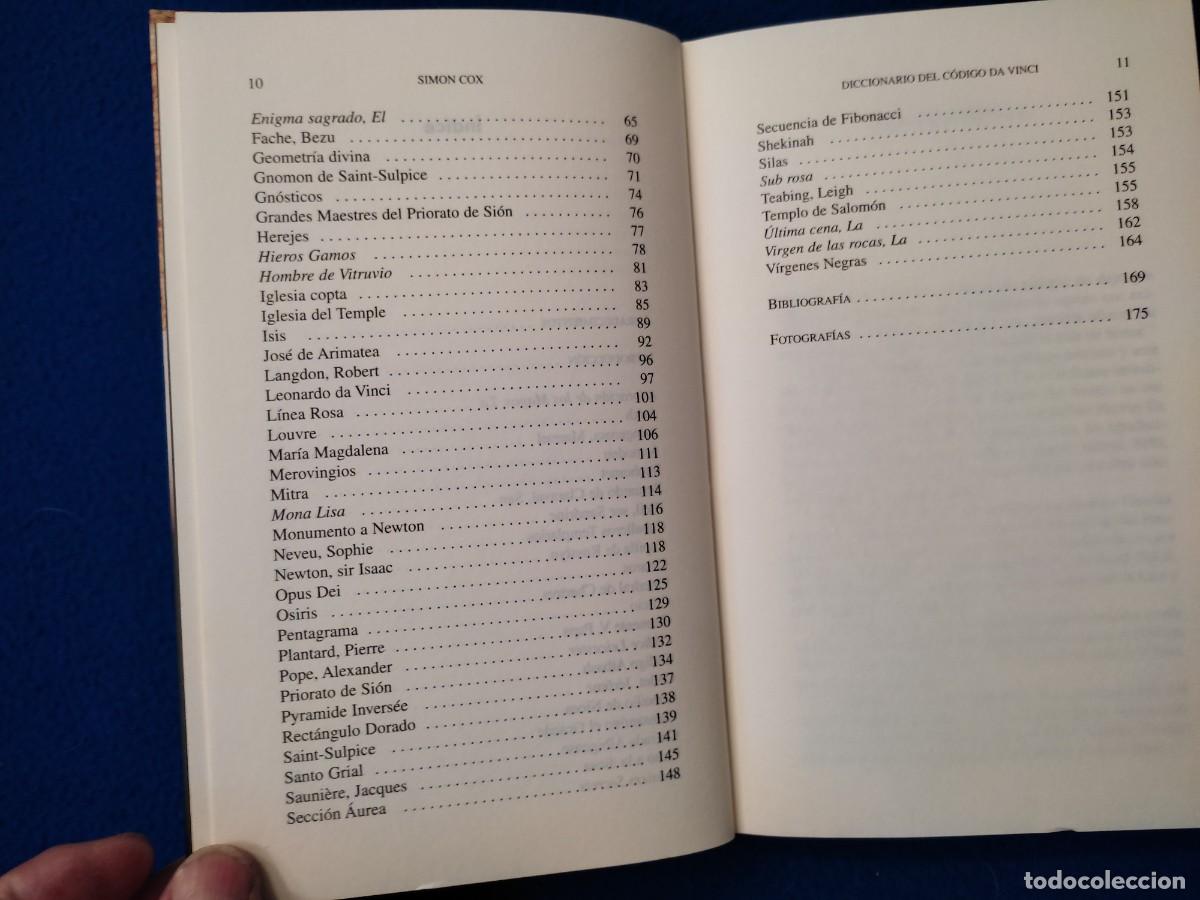 Diccionarios de segunda mano: Diccionario del C&oacute;digo da Vinci Simon Cox Editorial Edax 2005 - Foto 6