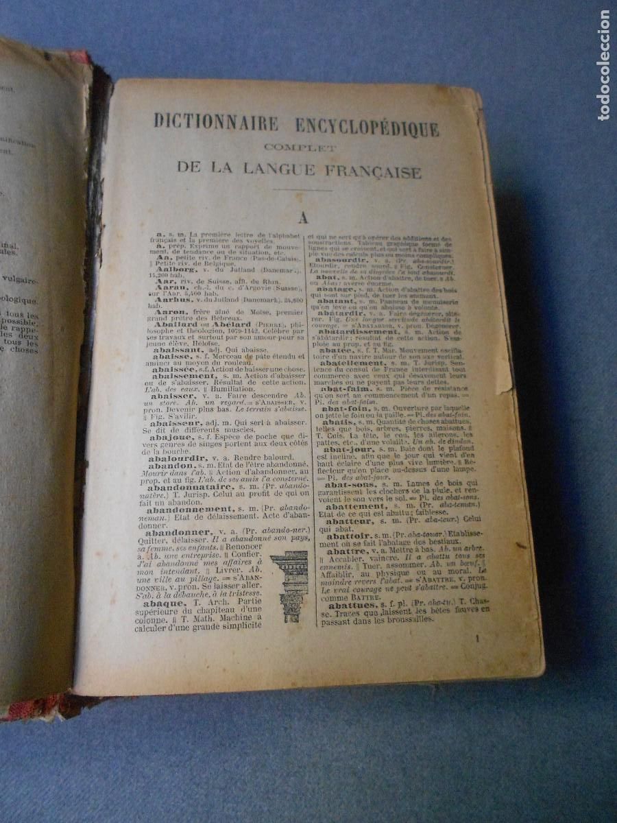 Diccionarios de segunda mano: DICCTIONNARIE ENCYCLOPEDIQUE COMPLET - Foto 4