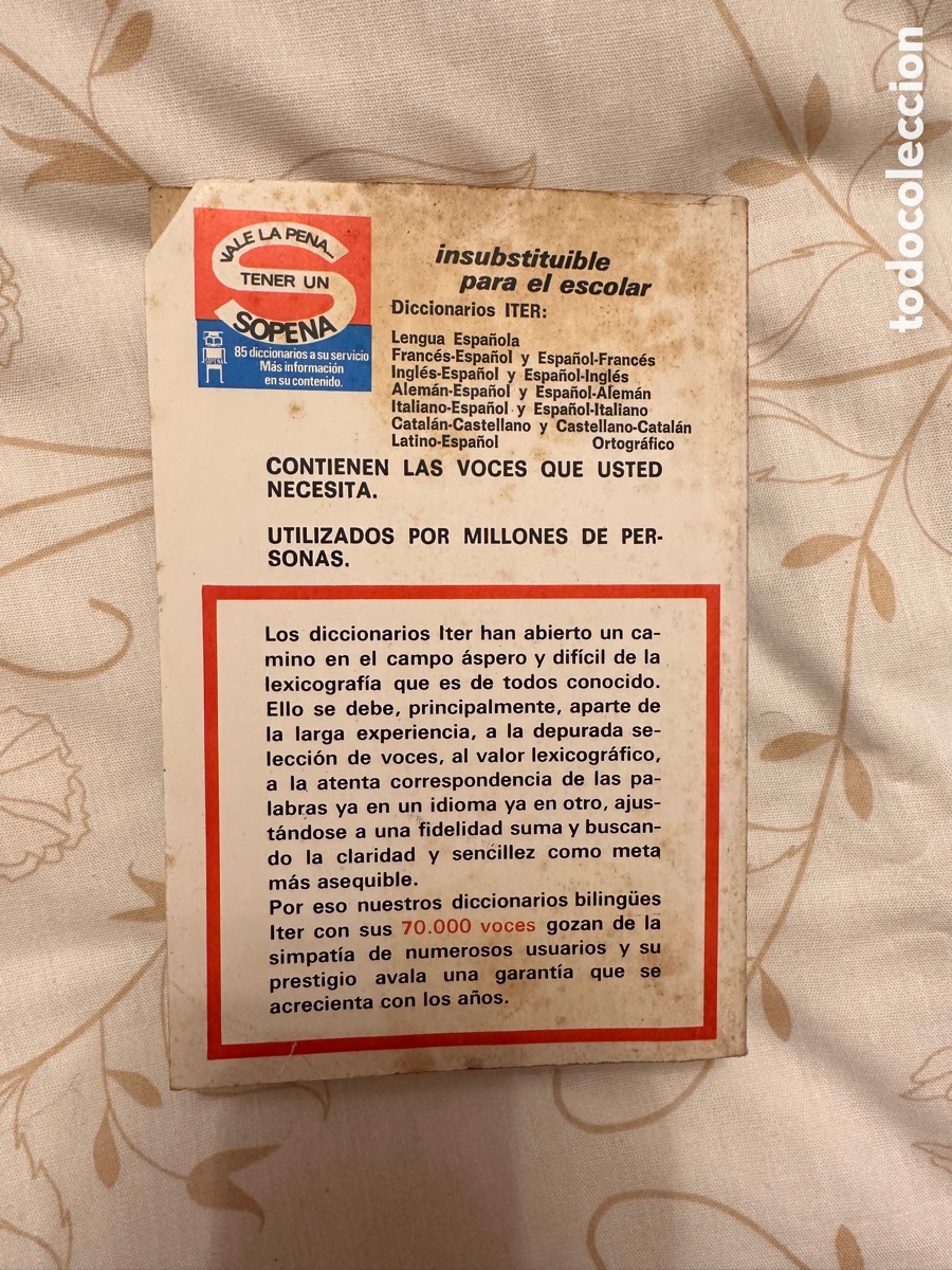 Diccionarios de segunda mano: Diccionario Iter. Ortogr&aacute;fico Sopena - Foto 2
