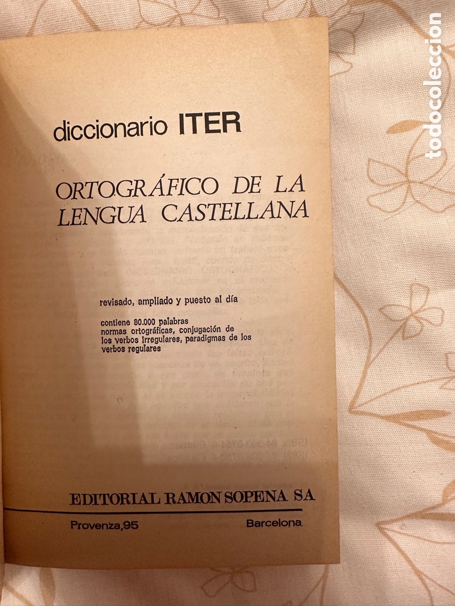 Diccionarios de segunda mano: Diccionario Iter. Ortogr&aacute;fico Sopena - Foto 3
