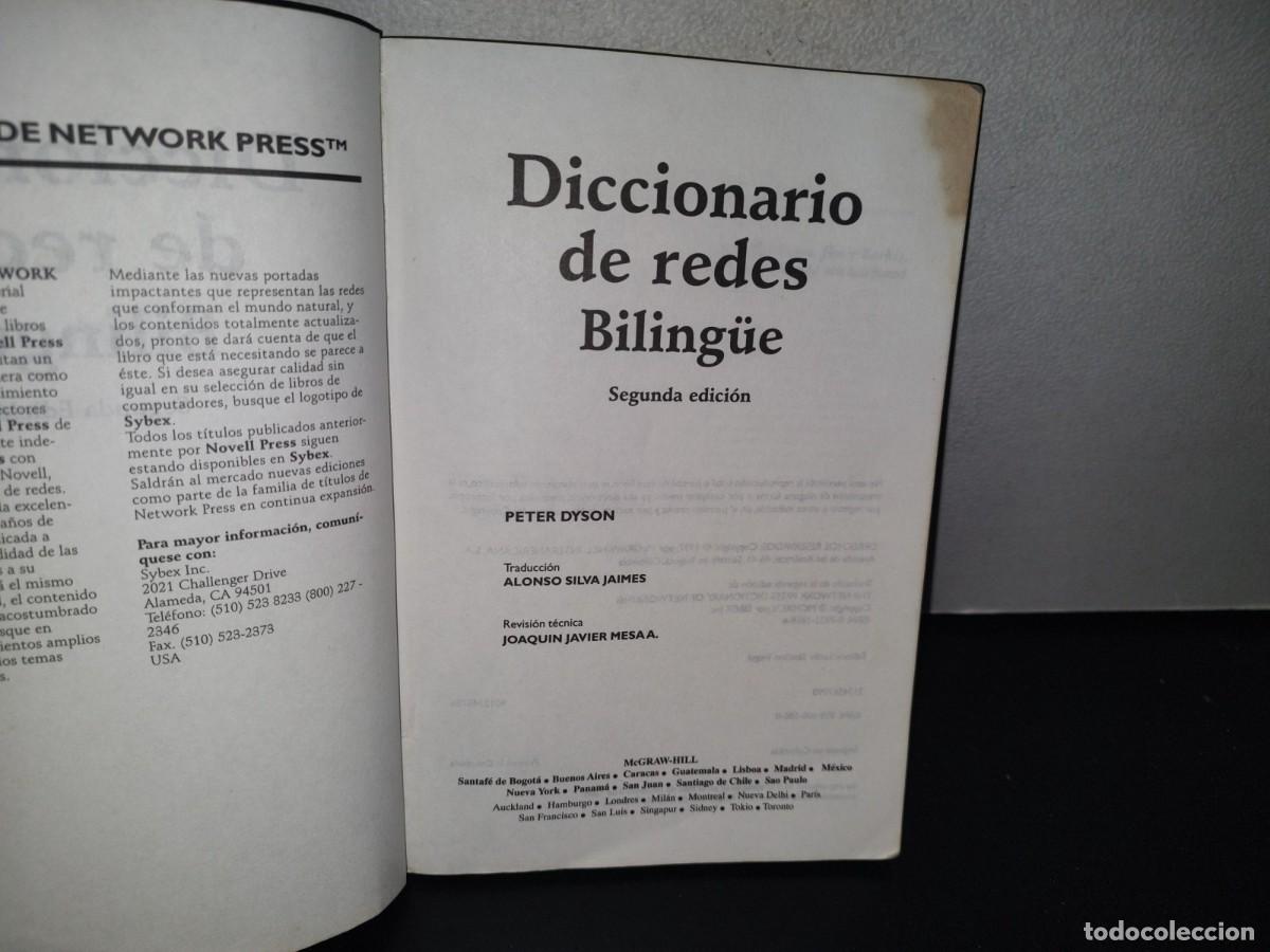 Diccionarios de segunda mano: 84- THE NETWORK PRESS. DICCIONARIO DE REDES. BILING&Uuml;E - PETER DYSON - Foto 4