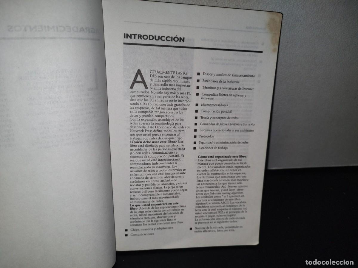 Diccionarios de segunda mano: 84- THE NETWORK PRESS. DICCIONARIO DE REDES. BILING&Uuml;E - PETER DYSON - Foto 6