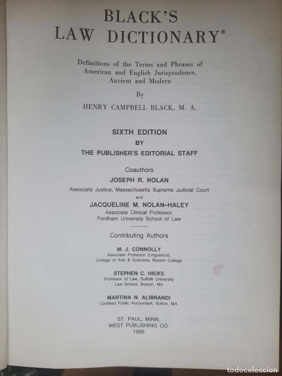 Diccionarios de segunda mano: Black&acute;s Law Dictionary - Foto 2
